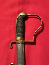 U.S. Spanish-American War Sword Saber-Beautifully ETCHED Bright Blade + Scabbard picture