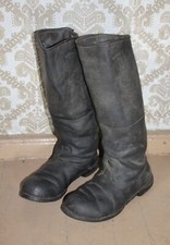 ORIGINAL WW2 NKVD RKKA RED ARMY SOLDIER LEATHER BOOTS SHOES PAIR STALIN ERA RARE