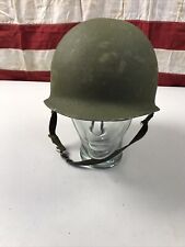 Original Vietnam War US Army USMC M1 Helmet & Liner Rear Seam               AA4 picture