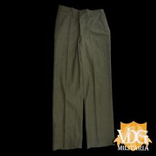 WW2 Era US Marine Corps USMC Green Wool Trousers Named R.E. Huber 5-L #G436 picture