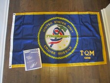 *RARE TOMAHAWK CRUISE MISSILE UNITED STATES NAVY TQM 1990 FLAG (3x5)+USBI BINDER