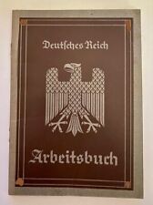WWII German Workers Employment Book - Arbeitsbuch picture