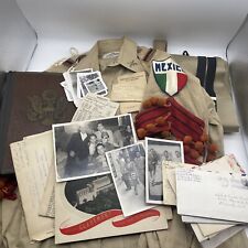 *RARE WWII Handmade Scrapbook Photographs Uniform Oakland Mexico Ephemra Letters picture