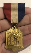Vintage 1957 Germany Shooting Medal Award 22 Caliber Military Rifle Club Medal picture