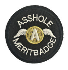 A$$ Merit Badge Patch (SEAL Recon Green Beret SOI Infantry Ranger Topgun) Lib300