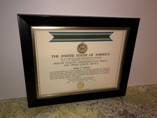DEFENSE CIVILIAN COMMEMORATIVE MEDAL - ARMED FORCES SERVICE CERTIFICATE ~ Type-1