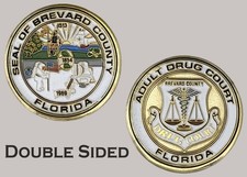 Brevard County Florida Adult Drug Court Official Challenge Coin  J#28