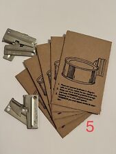 Lot Of 5 Original P38 Can Openers w/ Envelopes Gift Card Business Card USA Made picture