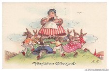 Car-AFAP10-0478-Cards And Wishes - The Warmest Easter Greetings - Girl - Large