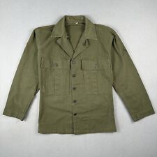 WW2 US Army HBT Jacket Shirt 13 Star 2nd Pattern Pleated Pockets 36r Private picture