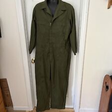 Military Utility Coveralls OD Green 48 R Jumpsuit Vtg Stains picture