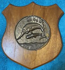 Vintage US NAVY Submarine Plaque - USS Spikefish - SS 404 - Bronze - Ships Free picture