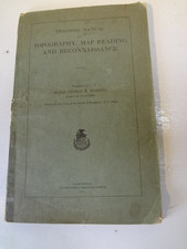 WW1 militaria 1918 Training Manual in Topography, Map Reading & Reconnaissance