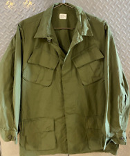 Mens NOS US Army 1969 Vietnam OG 107 Light Field Coat w Cotton Rip-Stop Poplin picture