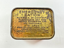 WW2 BRITISH MILITARY EMERGENCY RATION TIN picture