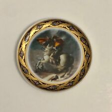 Bavaria Napoleon Hand Painted Plate, Incisione Oro Floral Gold Gilt, 3.75
