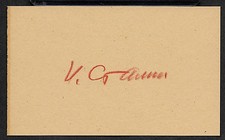 Joseph Stalin Autograph Reprint On Genuine Original Period 1940s 3X5 Card