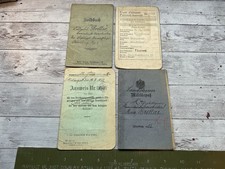 ORIGINAL WWI MILITARY PASS / SOLDBUCH / AUSWEIS ID BOOKLETS GERMAN SOLDIER