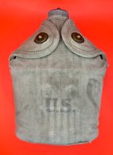 WW1 US Army Original M1910 Canteen Water bottle and Cup with Canvas Cover LF&C picture