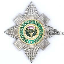 UK Scotland Order of the Thistle Breast Star – St Andrew Badge Medal Replica