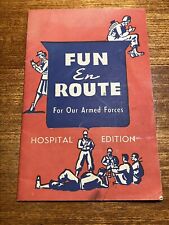 Vintage Fun En Route Us Armed Forces Entertainment Booklet ‘Hospital Edition’ picture