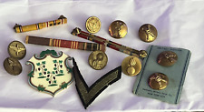 Vintage Military Lot Pin  Button  and more picture