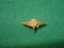 GQ Gregory & Quilter Parachutist Qualification 9ct gold badge caterpillar  1977 picture