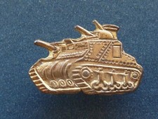 WWII Armored Forces tank patriotic plastic pin back