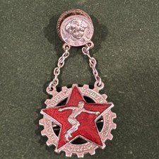 USSR Badge of 1930s Be prepared for Labor and Defense of the USSR