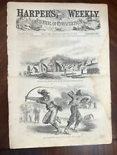Vintage Harpers Weekly 17 Jan 1863. Indian execution, War Border States (Nast) picture