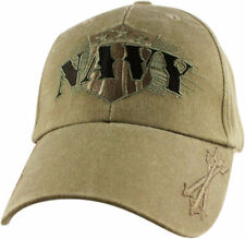 NEW U.S MILITARY NAVY HAT BALL CAP BASEBALL STYLE KHAKI WITH ARROWS STONE WASHED picture
