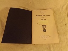 Daughters of Union Veterans Of The Civil War Ritual Book 1972 MASSILLION, OHIO