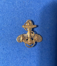 WWII US NAVY WAVES Sterling Anchor & Propeller Auxiliary Corps Insignia Pin picture