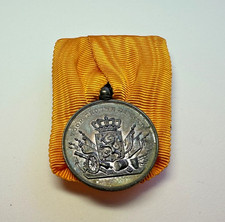 Vintage Netherlands Long Service Medal Trouwe Dienst Service Pin - Bronze