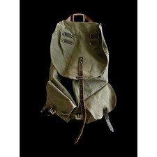 1950's Rucksack Olive Green No Guarantee On Year Country Or Vintage Sold As Is