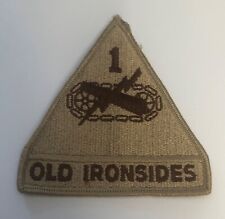 U.S. ARMY 1ST ARMORED DIVISION DESERT SHOULDER PATCH SEW ON 1AD AD picture