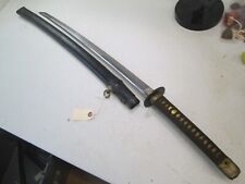 WWII JAPANESE NAVY OFFICERS SWORD W SCABBARD FAMILY OVER 300 YEARS OLD BLADE J25 picture