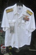 US Navy Admiral Doctors Uniform, Dress White Shirt - White House Service