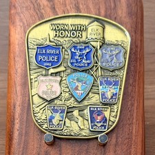 Elk River Police Department Badge Style Double Sided Challenge Coin M#38