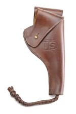 US WW1 M1917 1942 .45 PISTOL REVOLVER HOLSTER PREMIUM DRUM DYED LEATHER picture