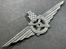 WW2 WWII Croatia Croatian Army Military Railroad Worker Visor Cap Badge Insignia