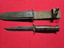 Custom WWII  M3 Style Fighting Knife W/Scabbard. 6