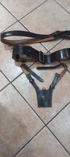 Brown Leather Sam Browne Belt with Cross Over / Shoulder Strap & Sword Frog