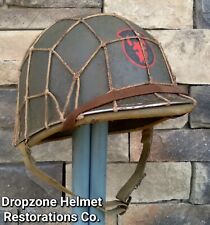 WWII M1 Helmet 34th Infantry Div. Rayon Hawley Liner Front Seam Net Fixed Bale. picture