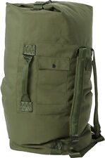 Military Duffle Bag OD Green Nylon Sea Bag Carry Straps Army Duffel USGI picture