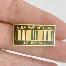 US Marines Gulf War Veteran Ribbon Badge Hat Lapel Pin P14247 Single Prong 1.2” picture