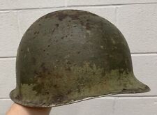 WWII US Front Seam M1 Helmet Shell Fixed Bale picture