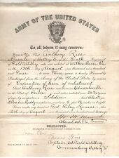 Army Honorably Discharged Record Private Rice August 1907 Fort Riley KS  Antique picture