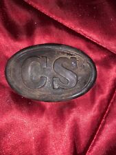 CIVIL WAR SOUTH CS MILITARY ARMY BELT BUCKLE COPY TRULY AWESOME picture
