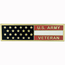 Army Veteran Flag Lapel Pin picture